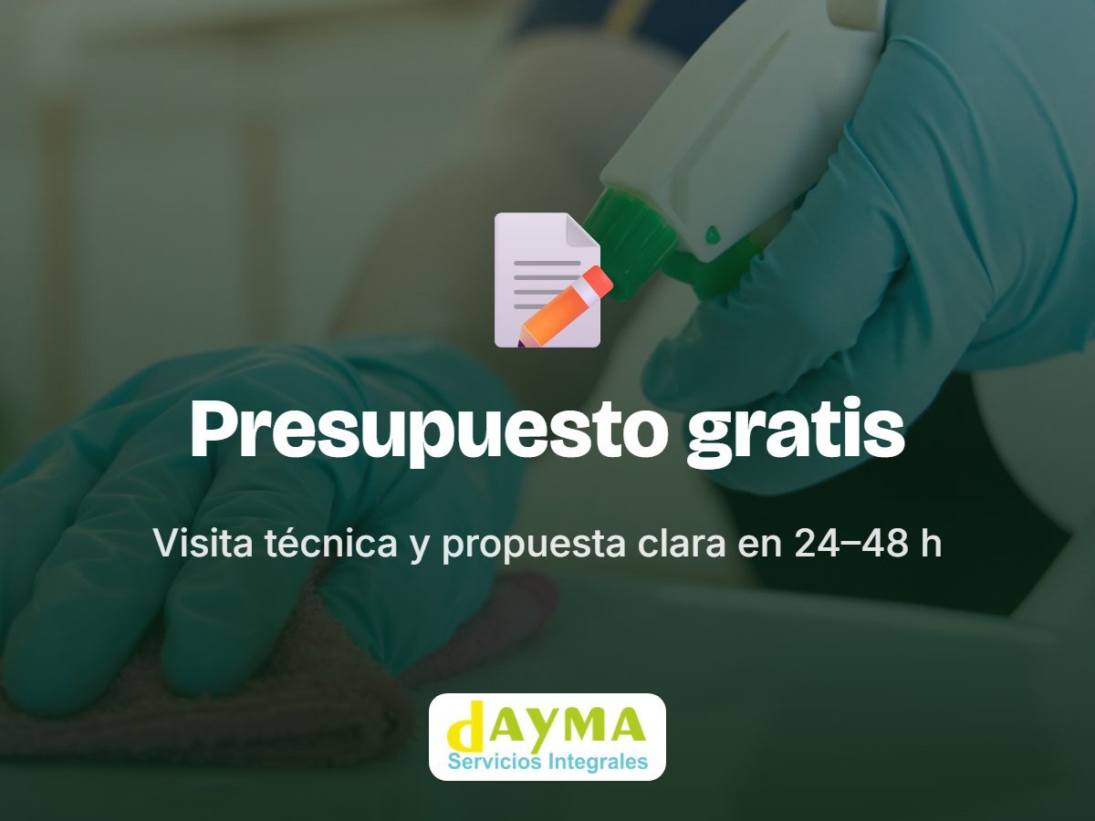 Visita técnica y presupuesto gratis en 24–48 h
