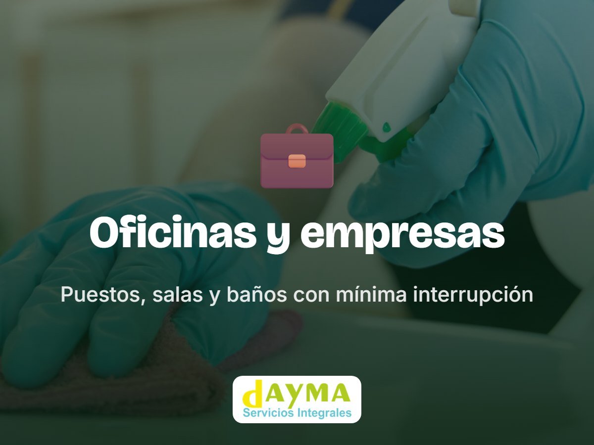 Limpieza de oficinas y empresas